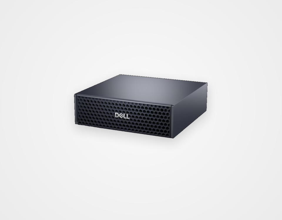 Dell Pro Max with GB10 compact AI workstation viewed from the front-left.