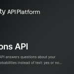 Perplexity API Platform’s Decisions API graphic describing probabilistic answers rather than generated text.