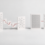 Conceptual illustration of model cards connected by example tiles beside two equal cards with fine and coarse tile patterns.