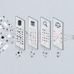 Incoming signals pass through source, date, and confidence checks before entering a concise evidence set.
